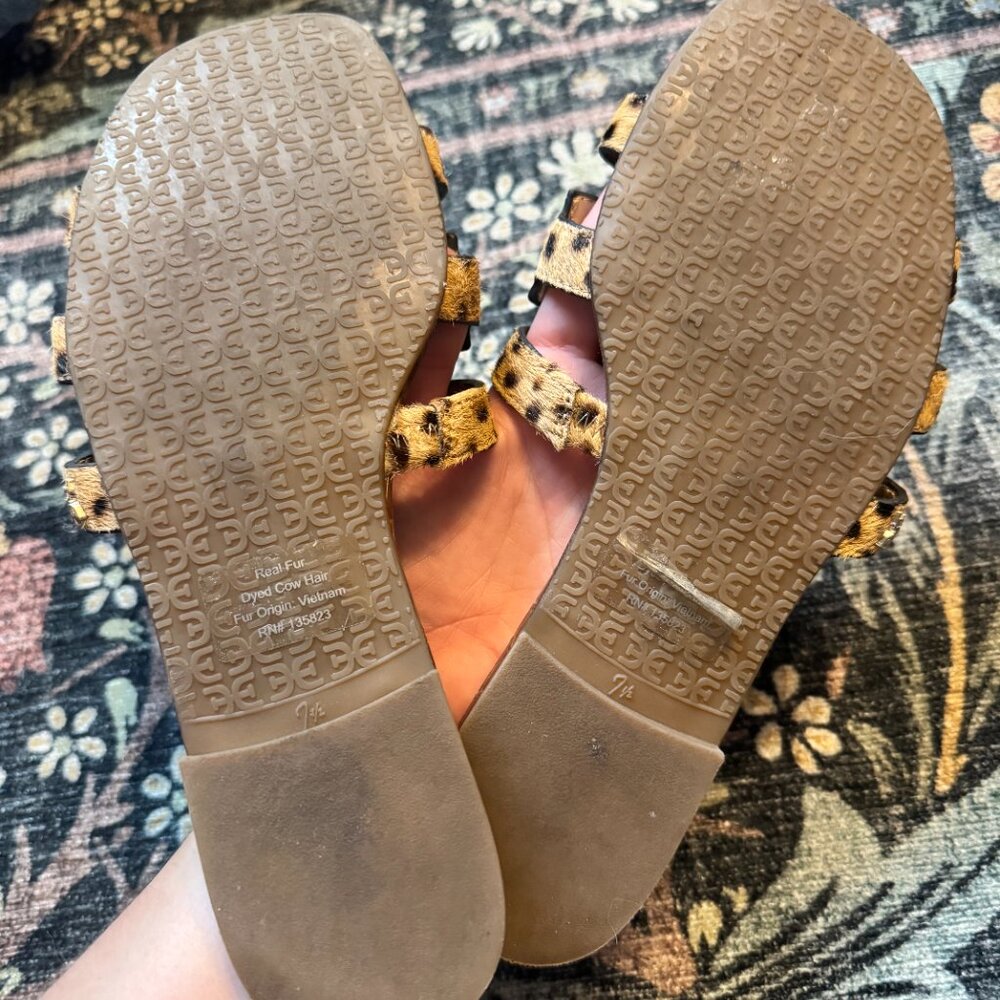 Sam Edelman Sandals Cheetah Print 7.5 - Picture 2 of 2
